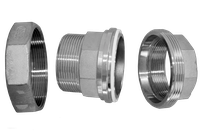 Американка нр/вр нержавеющая, AISI304 DN32 (1_1/4"), (CF8), PTFE, PN16