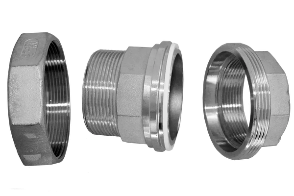 Американка нр/вр нержавеющая, AISI304 DN32 (1_1/4"), (CF8), PTFE, PN16