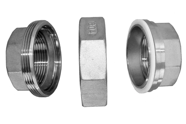 Американка вр/вр нержавеющая, AISI304 DN50 (2"), (CF8), PTFE, PN16