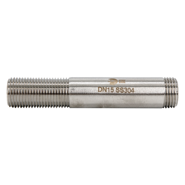 Сгон резьбовой нержавеющий, AISI304 DN15 (1/2"), (CF8), PN16