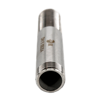 Сгон резьбовой нержавеющий, AISI304 DN15 (1/2"), (CF8), PN16
