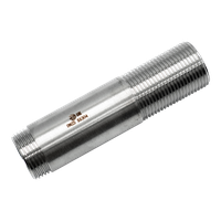 Сгон резьбовой нержавеющий, AISI304 DN25 (1"), (CF8), PN16