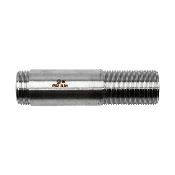 Сгон резьбовой нержавеющий, AISI304 DN25 (1"), (CF8), PN16
