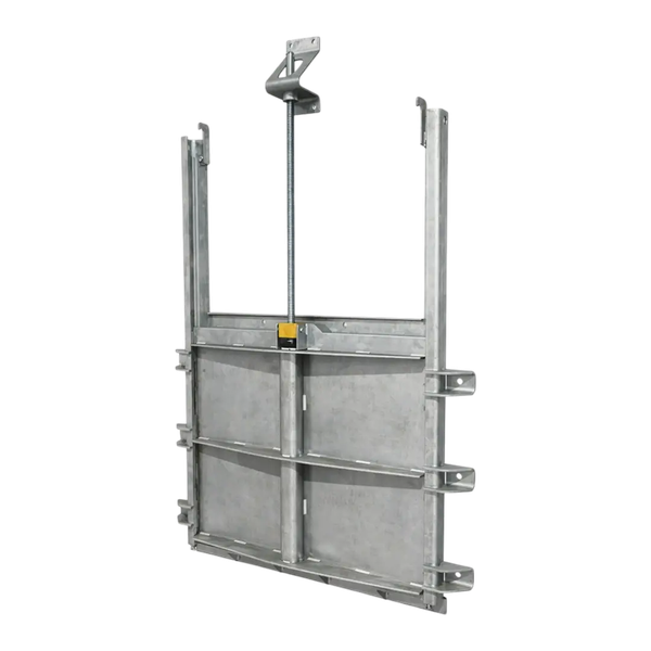 Щитовой затвор безрамный накладной 200/400/2