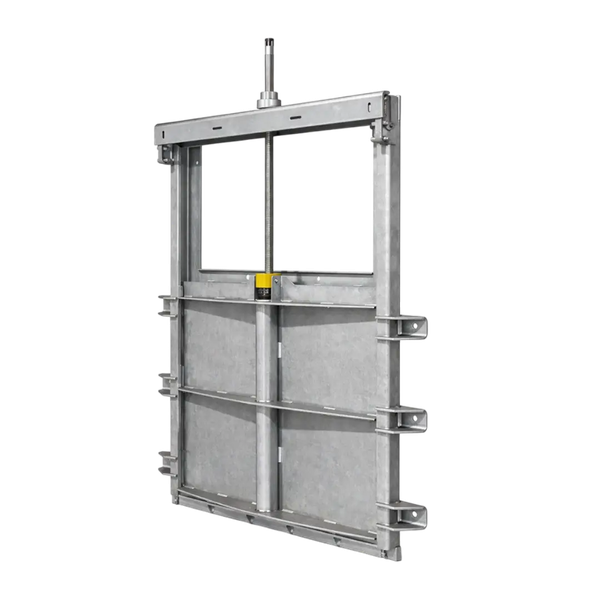 Щитовой затвор рамный накладной 200/600/2