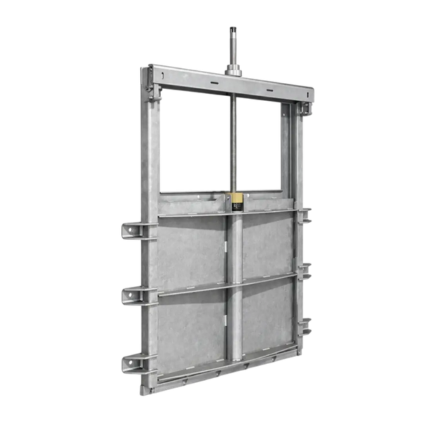 Щитовой затвор рамный накладной 200/600/2