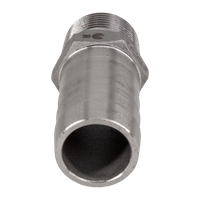 Штуцер елочка нержавеющий, AISI304 DN20 x 25mm (3/4" x 25mm), (CF8), PN16