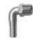 Штуцер елочка нержавеющий НР 90°, AISI304 DN15 (1/2") (CF8), PN16