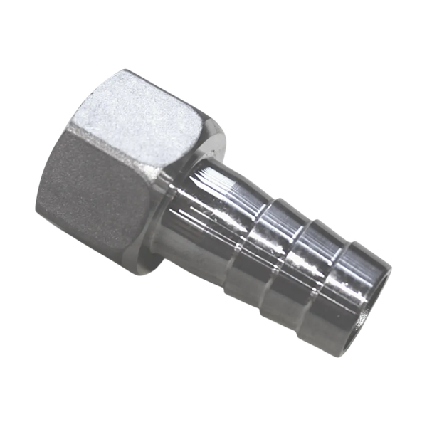 Штуцер елочка нержавеющий ВР, AISI304 DN20 x 20mm (3/4" x 20mm), (CF8), PN16