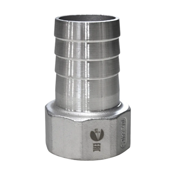 Штуцер елочка нержавеющий ВР, AISI304 DN32 x 32mm (1_1/4" x 32mm), (CF8), PN16