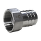 Штуцер елочка нержавеющий ВР, AISI304 DN50 x 50mm (2" x 50mm), (CF8), PN16