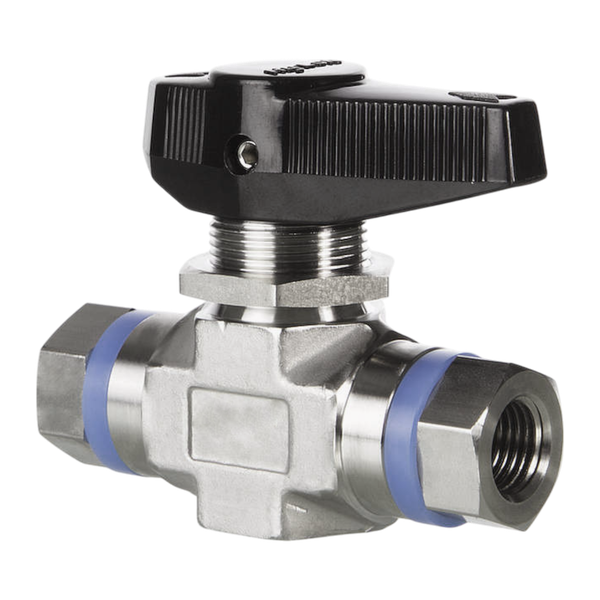 Кран шаровый муфтовый серия Т, ( вр.NPT 1/4" x вр.NPT 1/4" ), PTFE, 413PN