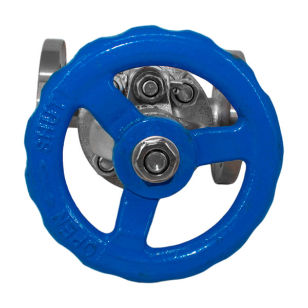 Вентиль запорный фланцевый нержавеющий, AISI304 DN15 (1/2"), (CF8), PN16