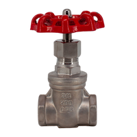 Задвижка клиновая муфтовая нержавеющая, AISI304 DN20 (3/4"), (CF8), PN14