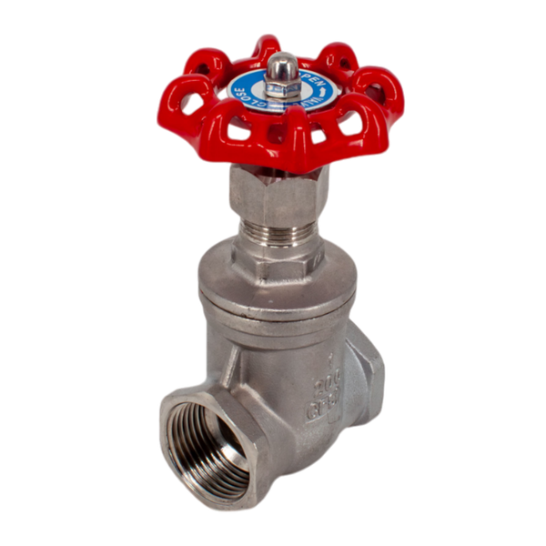 Задвижка клиновая муфтовая нержавеющая, AISI304 DN25 (1"), (CF8), PN14