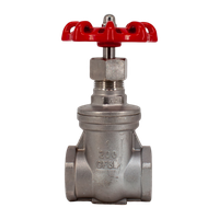 Задвижка клиновая муфтовая нержавеющая, AISI304 DN25 (1"), (CF8), PN14