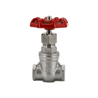 Задвижка клиновая муфтовая нержавеющая, AISI304 DN15 (1/2"), (CF8), PN14