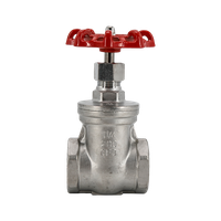 Задвижка клиновая муфтовая нержавеющая, AISI304 DN32 (1_1/4"), (CF8), PN14