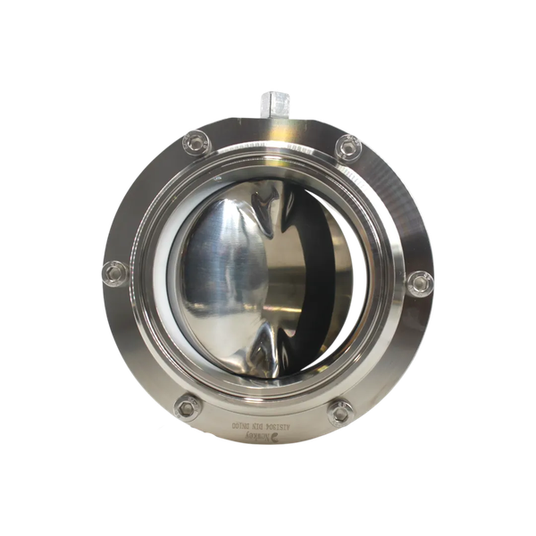Затвор дисковый Clamp DIN нержавеющий, Силикон, AISI304 DN100 (4"), (CF8), PN8