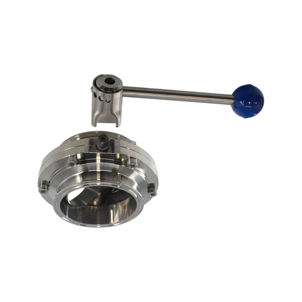 Затвор дисковый Clamp DIN нержавеющий, Силикон, AISI304 DN100 (4"), (CF8), PN8
