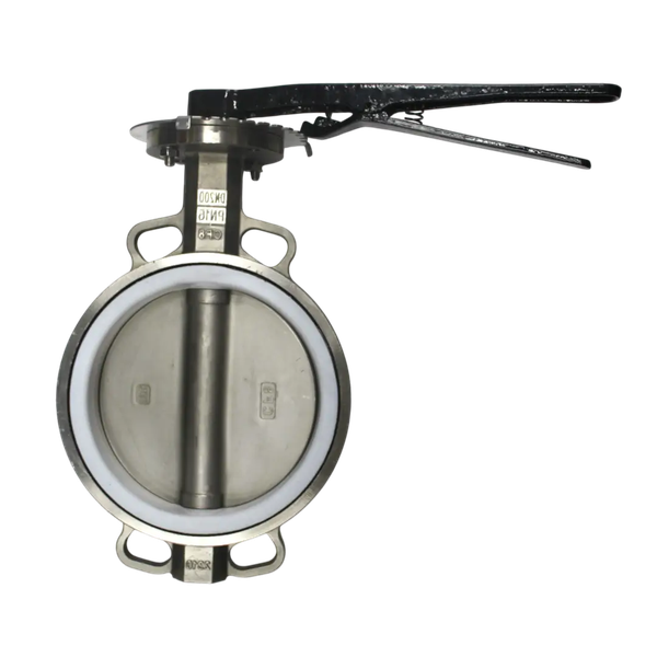 Затвор дисковый межфланцевый нержавеющий AISI304, DN200 (8"), PN16, PTFE