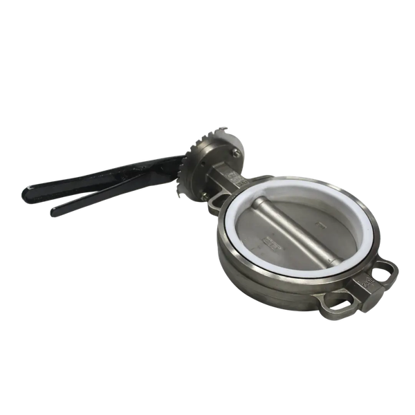 Затвор дисковый межфланцевый нержавеющий AISI304, DN200 (8"), PN16, PTFE