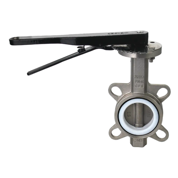 Затвор дисковый межфланцевый нержавеющий AISI304, DN65 (2_1/2"), PN16, PTFE