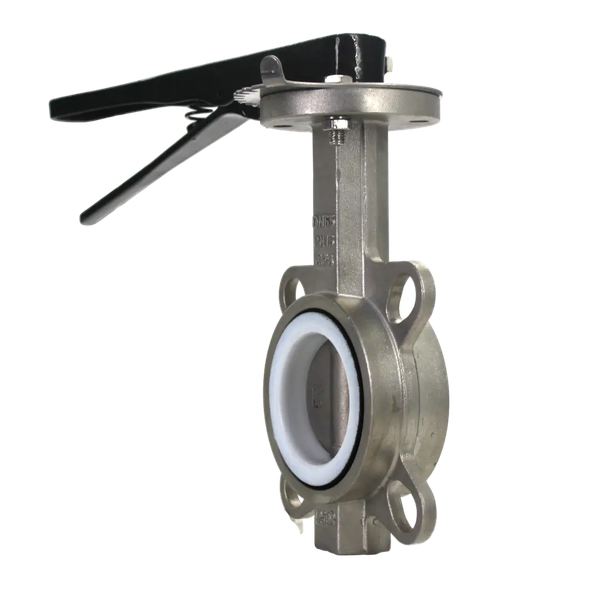 Затвор дисковый межфланцевый нержавеющий AISI304, DN65 (2_1/2"), PN16, PTFE