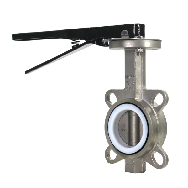 Затвор дисковый межфланцевый нержавеющий AISI304, DN65 (2_1/2"), PN16, PTFE