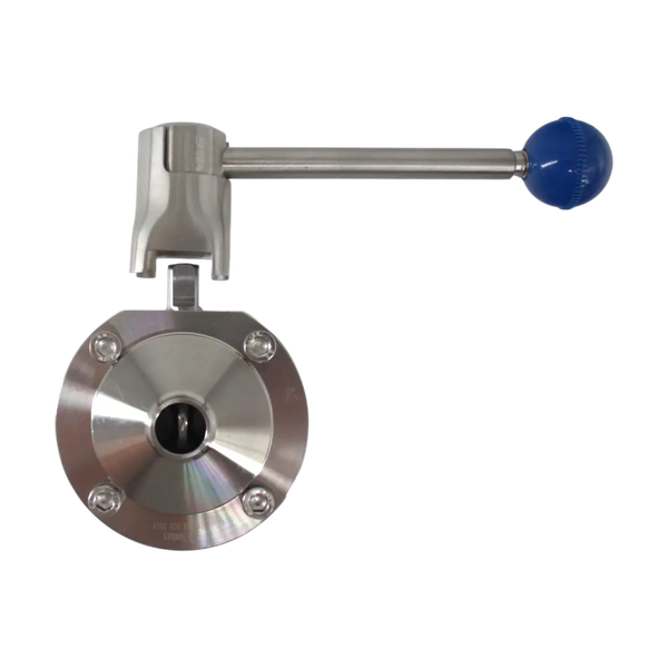 Затвор дисковый приварной нержавеющий, Силикон, AISI304 DN15 (1/2"), (CF8), PN8