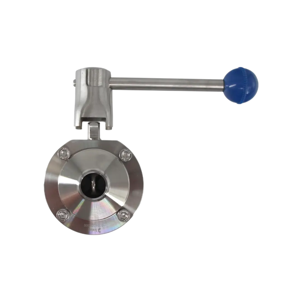 Затвор дисковый приварной нержавеющий, Силикон, AISI304 DN20 (3/4"), (CF8), PN8