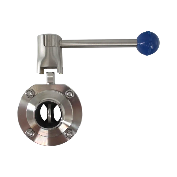 Затвор дисковый приварной нержавеющий, Силикон, AISI304 DN32 (1_1/4"), (CF8), PN8