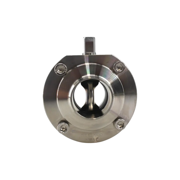 Затвор дисковый приварной нержавеющий, Силикон, AISI304 DN32 (1_1/4"), (CF8), PN8