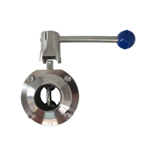 Затвор дисковый приварной нержавеющий, Силикон, AISI304 DN40 (1_1/2"), (CF8), PN8