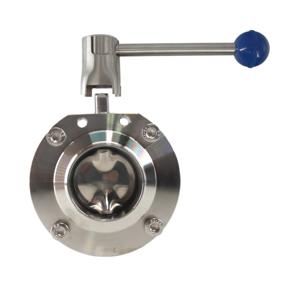 Затвор дисковый приварной нержавеющий, Силикон, AISI304 DN65 (2_1/2"), (CF8), PN8