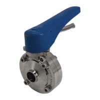 Затвор дисковый приварной нержавеющий под привод, EPDM, AISI304 DN20 (3/4"), (CF8), PN8