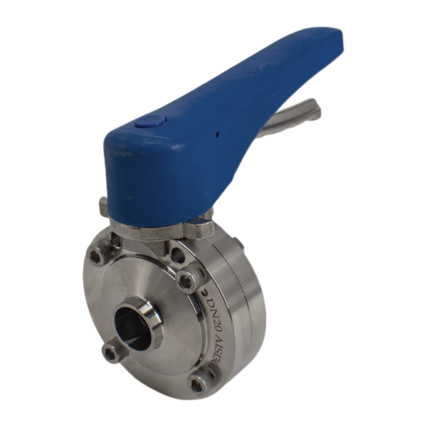 Затвор дисковый приварной нержавеющий под привод, EPDM, AISI304 DN20 (3/4"), (CF8), PN8