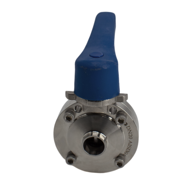 Затвор дисковый приварной нержавеющий под привод, EPDM, AISI304 DN20 (3/4"), (CF8), PN8