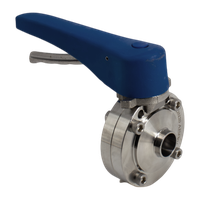 Затвор дисковый приварной нержавеющий под привод, EPDM, AISI304 DN20 (3/4"), (CF8), PN8
