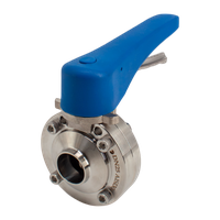 Затвор дисковый приварной нержавеющий под привод, EPDM, AISI304 DN25 (1"), (CF8), PN8
