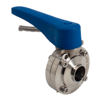Затвор дисковый приварной нержавеющий под привод, EPDM, AISI304 DN25 (1"), (CF8), PN8