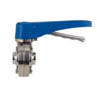 Затвор дисковый приварной нержавеющий под привод, EPDM, AISI304 DN25 (1"), (CF8), PN8