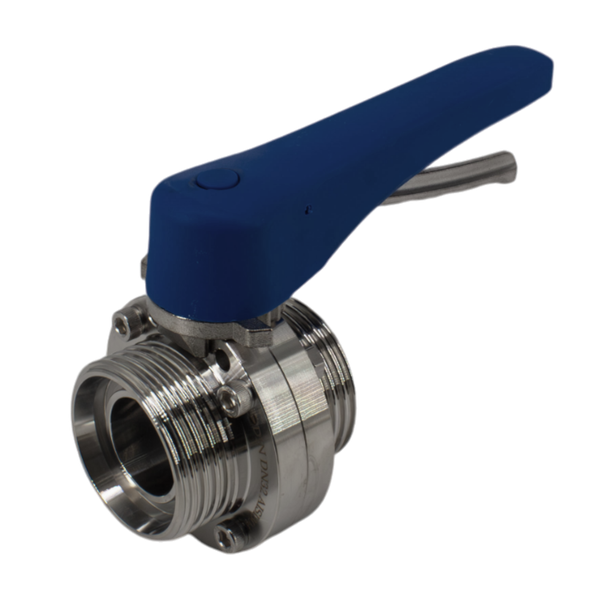 Затвор дисковый резьбовой нержавеющий под привод, EPDM, AISI304 DN32 (1_1/4"), (CF8), PN8