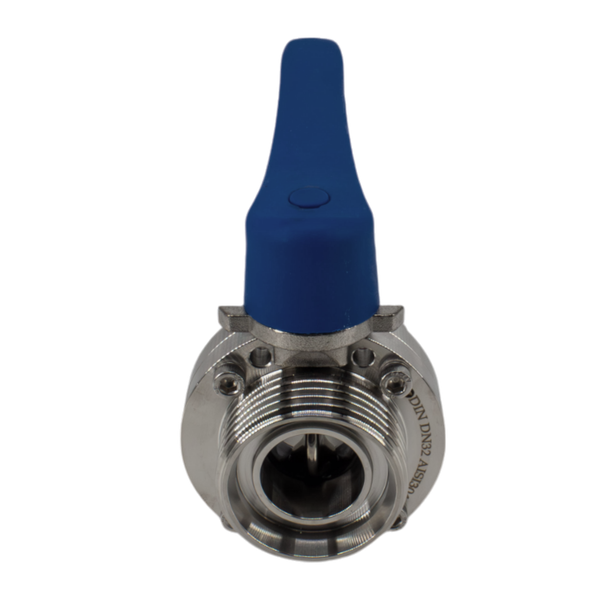 Затвор дисковый резьбовой нержавеющий под привод, EPDM, AISI304 DN32 (1_1/4"), (CF8), PN8