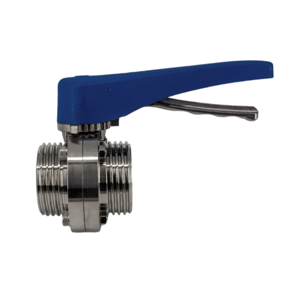 Затвор дисковый резьбовой нержавеющий под привод, EPDM, AISI304 DN32 (1_1/4"), (CF8), PN8