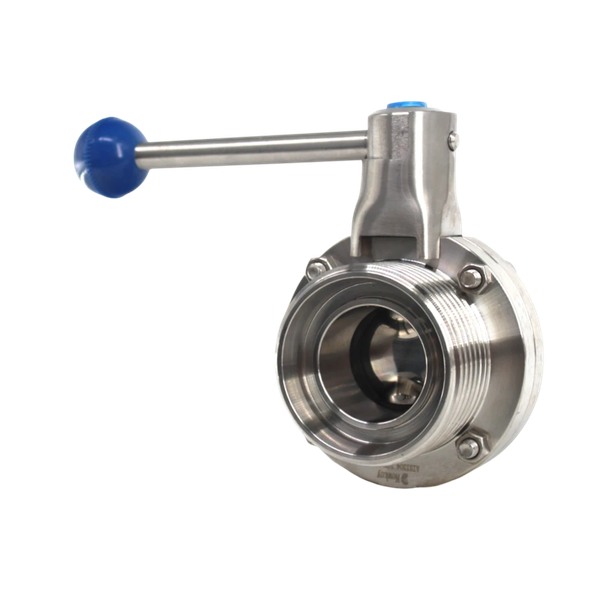 Затвор дисковый резьбовой/сварной нержавеющий, EPDM, AISI304 DN40 (1_1/2"), (CF8), PN8